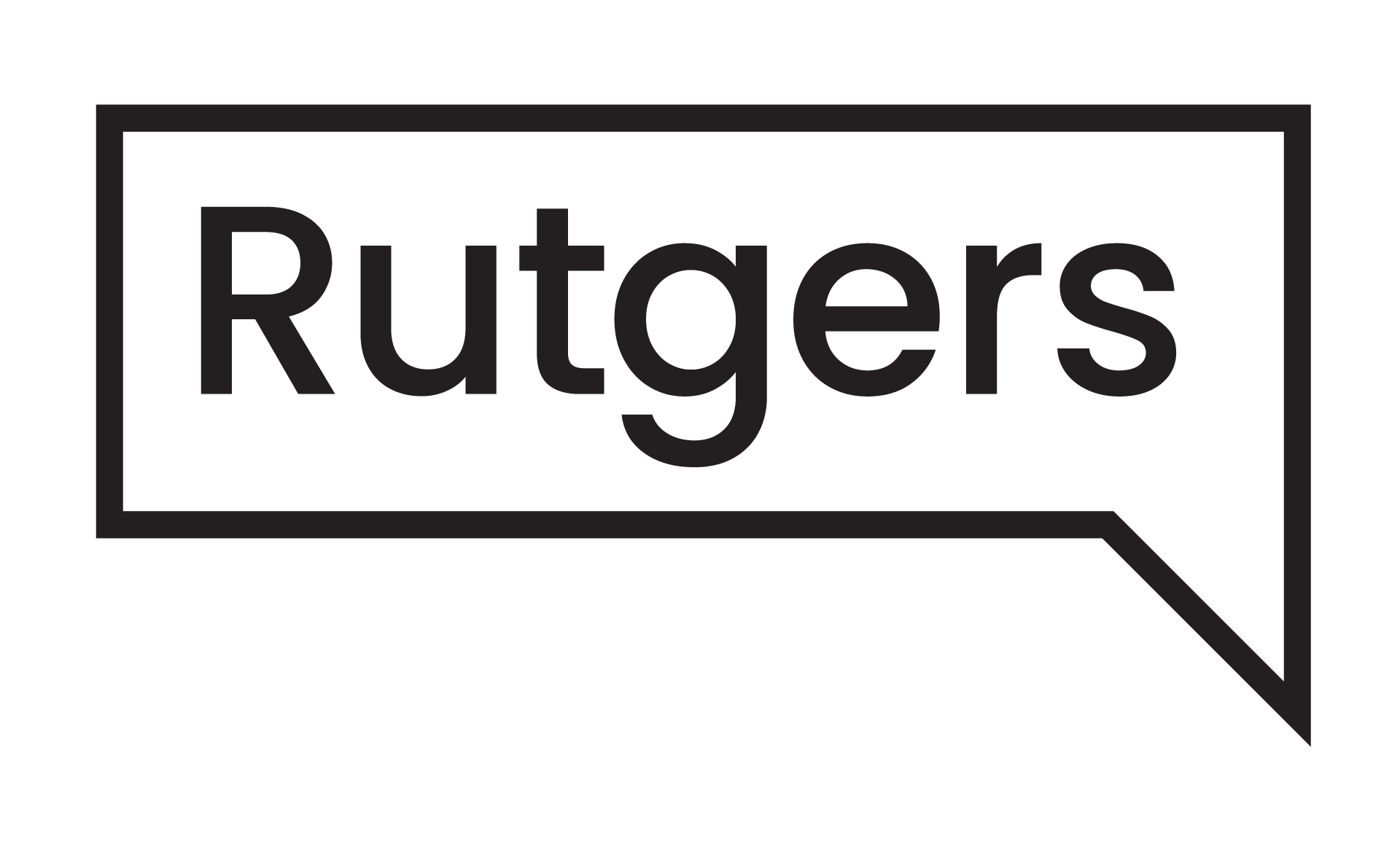 Rutgers logo zwart